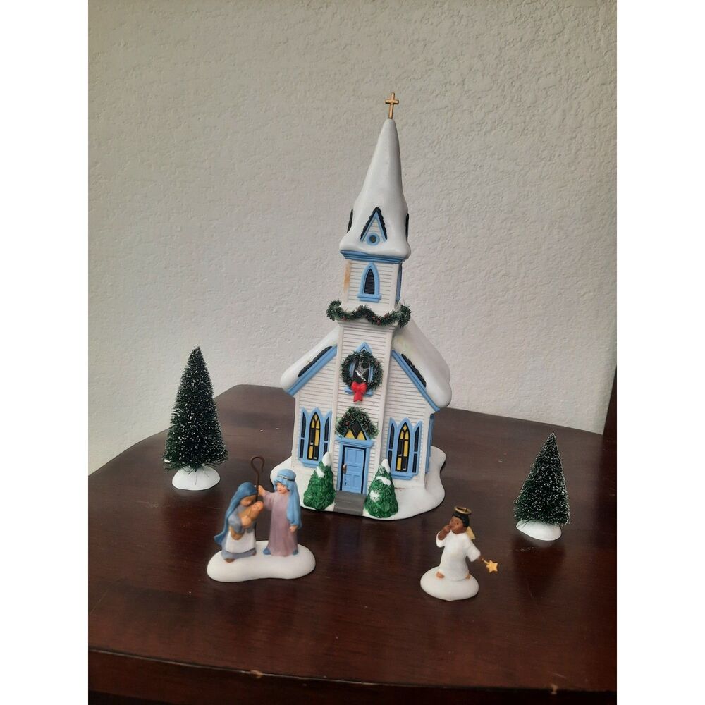 Porcelain Christmas Village Church
